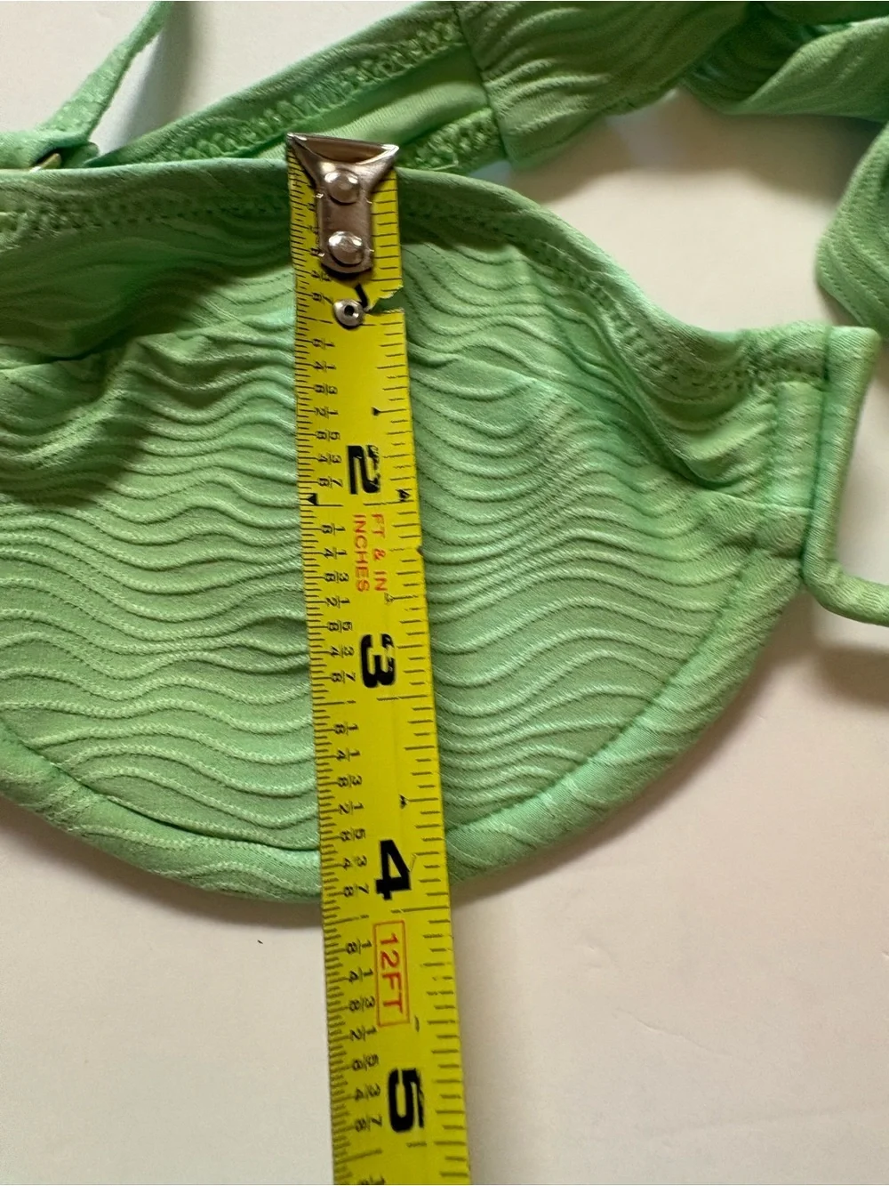Monday Swimwear Mint Green Textured Underwire Bikini S/P